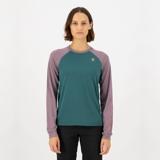 Mons Royale - Women's Tarn Merino Long Sleeve - Abyss/Mauve