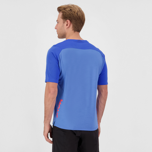 Mons Royale (Sample) - Men's Diversion Merino Bike Jersey Short Sleeve - Ocean/Ultramarine