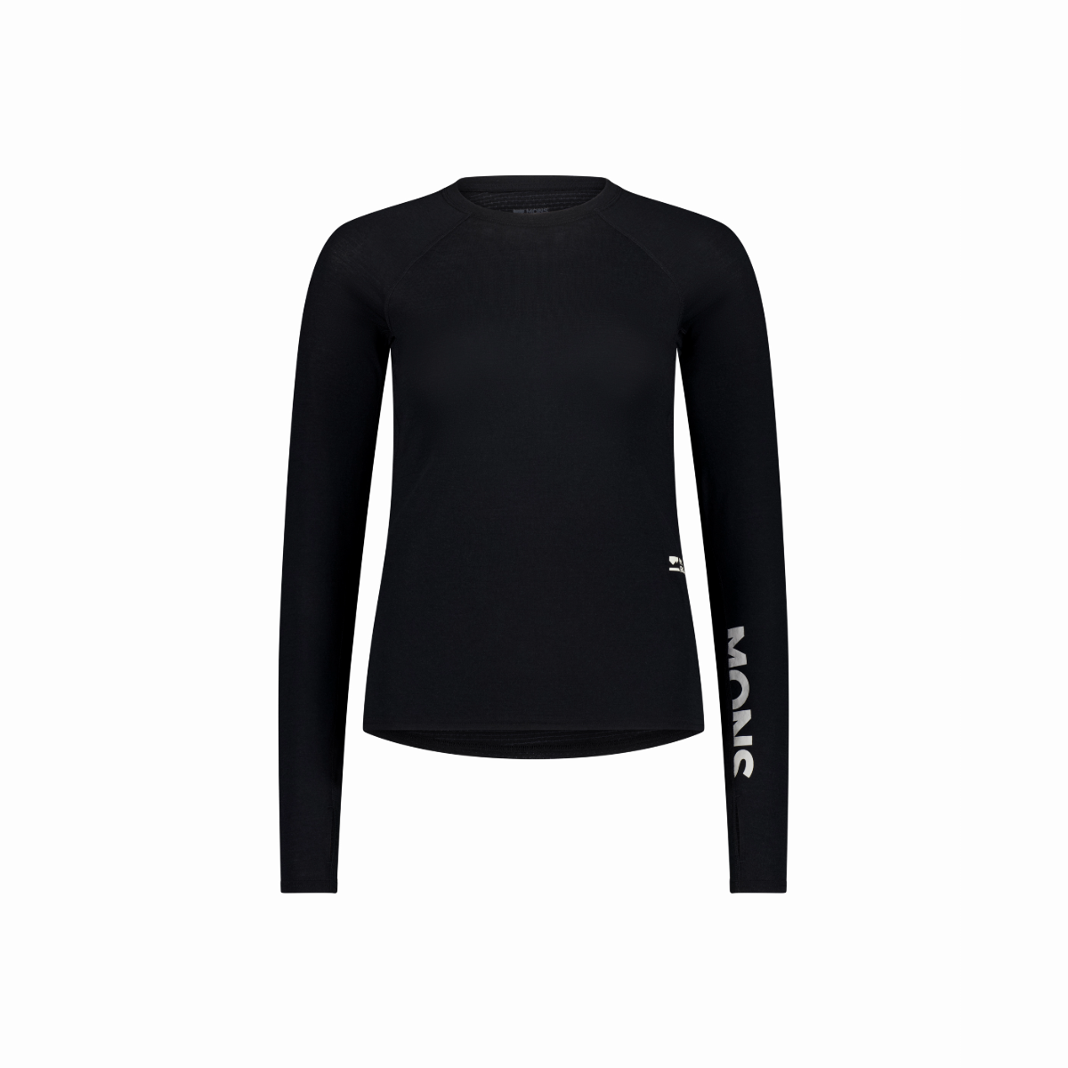 Mons Royale (Sample) - Women's Bella Merino Long Sleeve - Black - Futureproof.life
