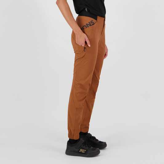 Mons Royale (Sample) - Women's Diversion Merino Trail Pants - Caramel - Futureproof.life