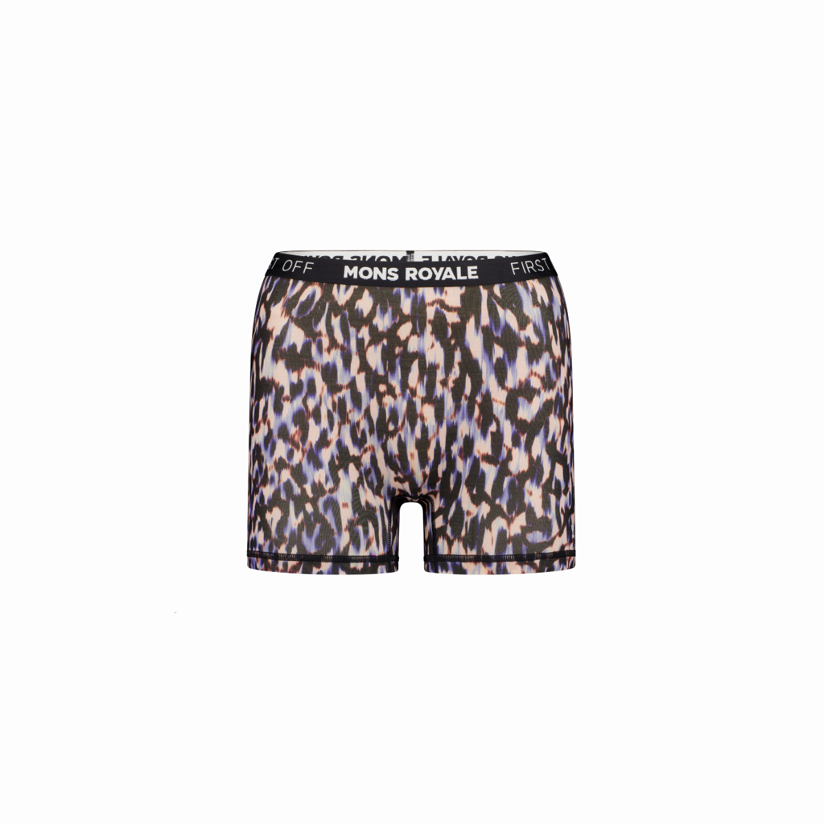 Mons Royale (Sample) - Women's Hannah Merino Hot Pant - Rock Leopard