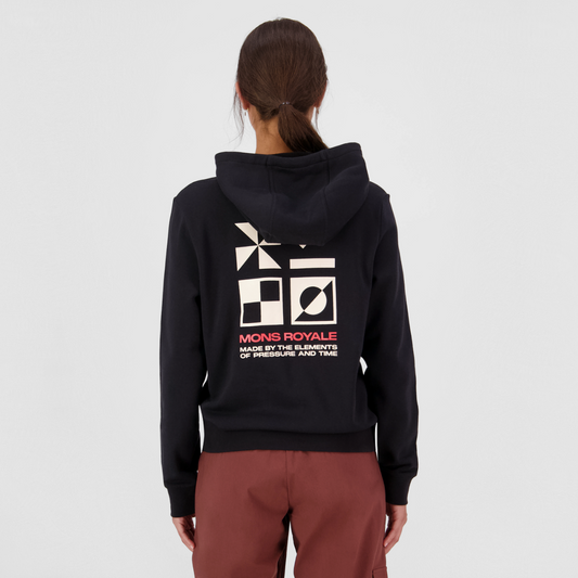 Mons Royale (Sample) - Women's Inversion Merino Hoodie - Black