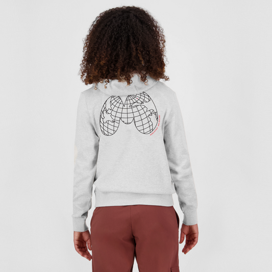 Mons Royale (Sample) - Women's Inversion Merino Hoodie - Light Grey Heather