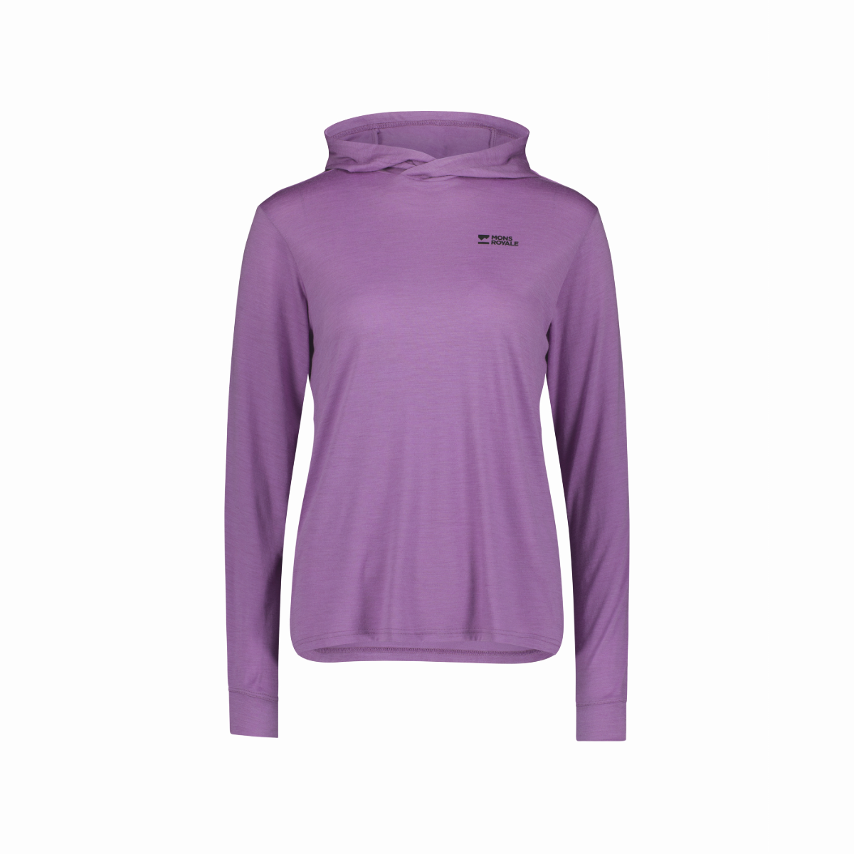 Mons Royale (Sample) - Women's Pivot Merino Long Sleeve Hood - Bloom - Futureproof.life