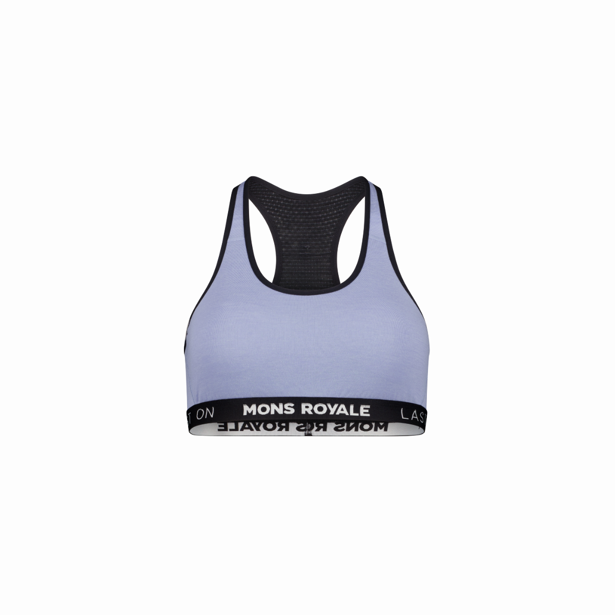 Mons Royale (Sample) - Women's Sierra Merino Sports Bra - Skyline/Black