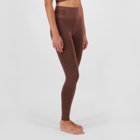 Mons Royale (Sample) - Women's Solace Merino Seamless Legging - Henna