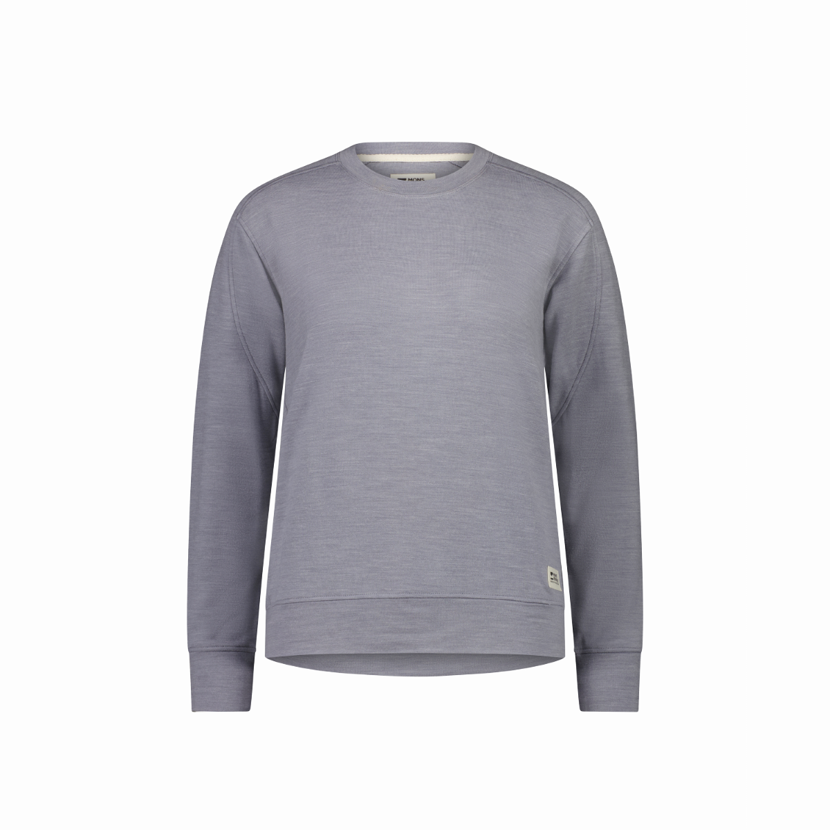 Mons Royale (Sample) - Women's Covert Lite Crew - Storm Grey