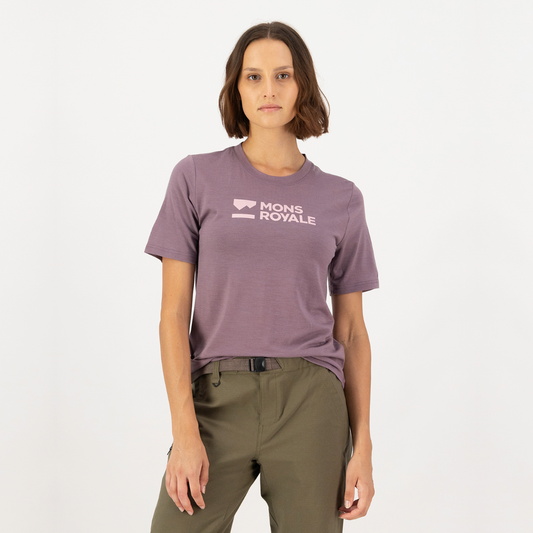 Mons Royale - Women's Icon Merino T-Shirt - Mauve