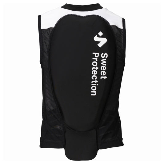 Sweet Protection - Unisex Back Protector Race Vest Junior - True Black/Snow White