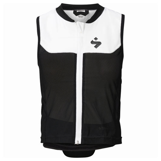Sweet Protection - Unisex Back Protector Race Vest Junior - True Black/Snow White