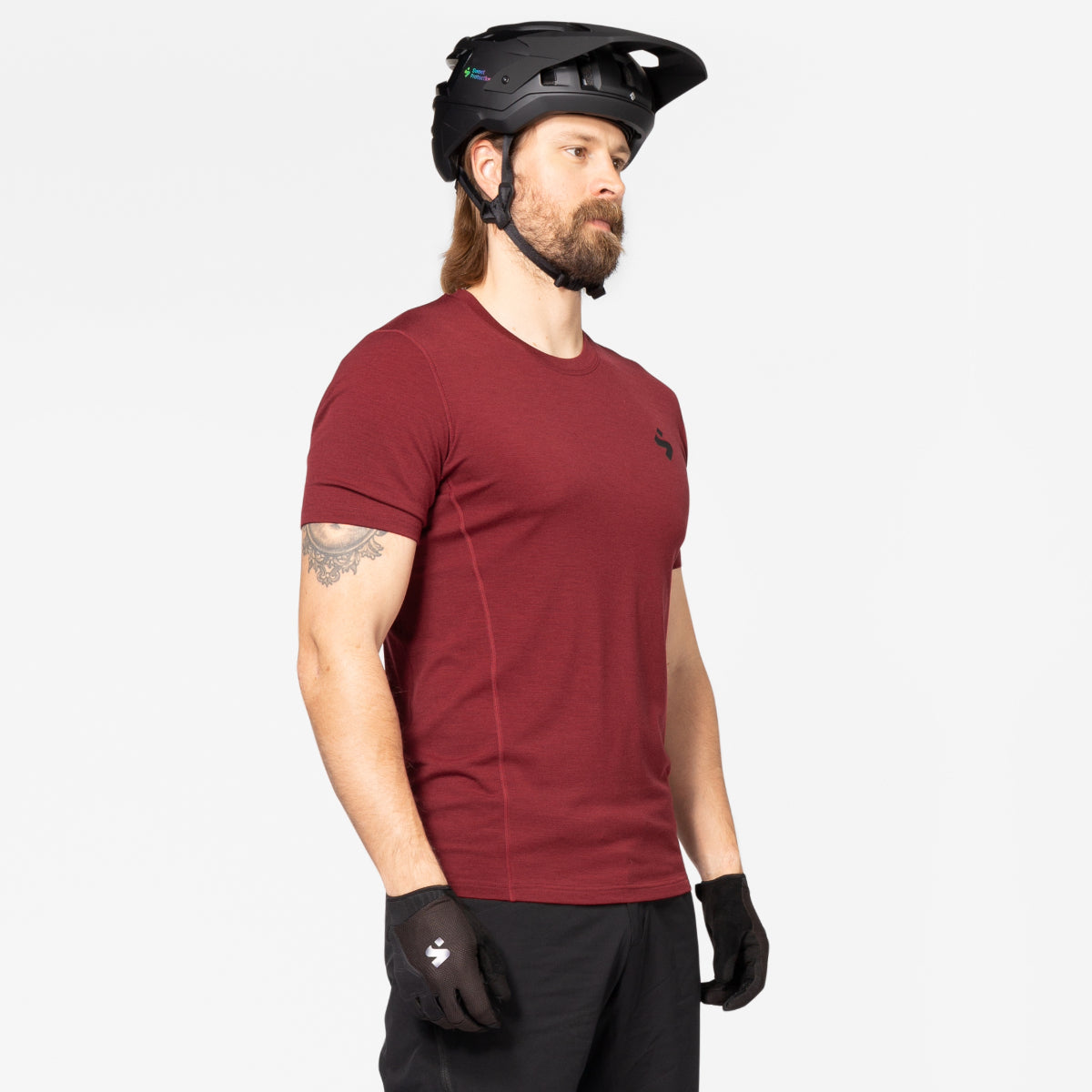 Sweet Protection - Men's Hunter Merino SS Jersey - Dark Red