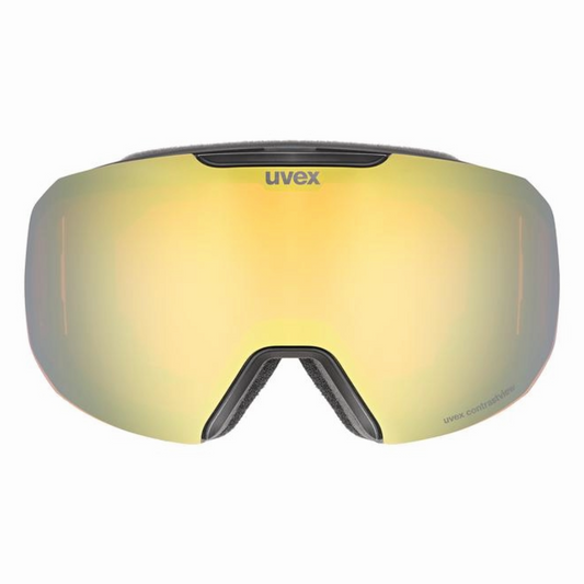 Uvex - Unisex Epic ATTRACT Goggles - Black Matt/Gold/Orange