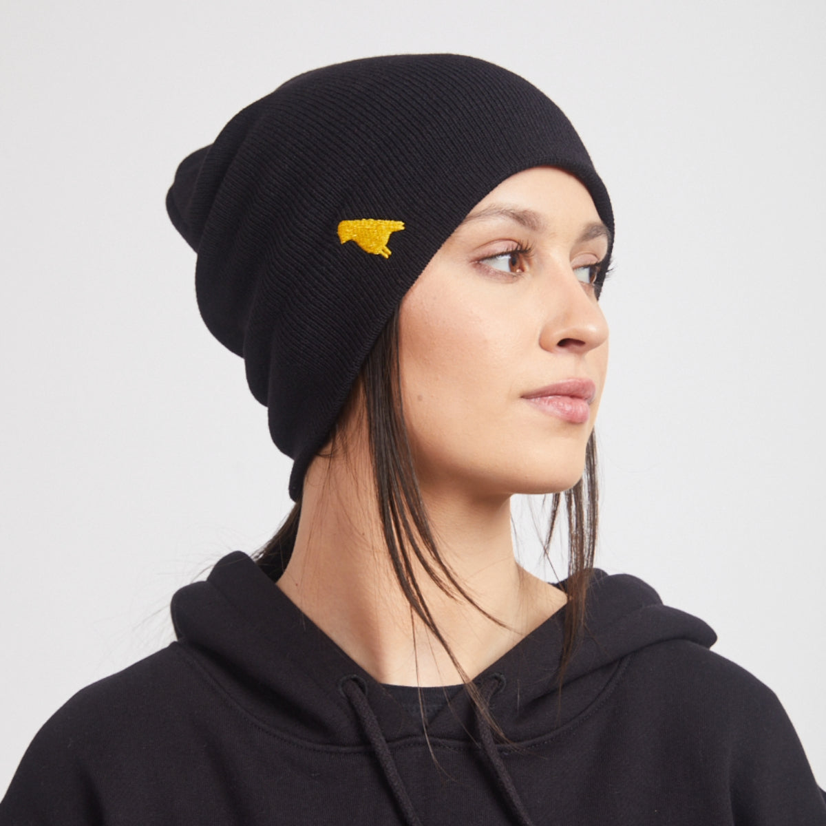 Yuki Threads - Unisex Bird Beanie - Black