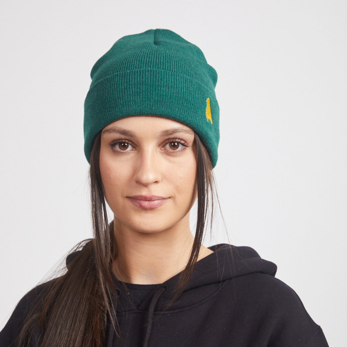 Yuki Threads - Unisex Bird Beanie - Forrest Green