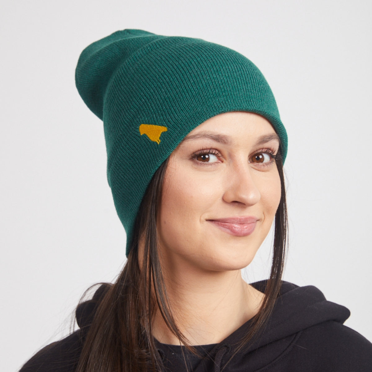 Yuki Threads - Unisex Bird Beanie - Forrest Green