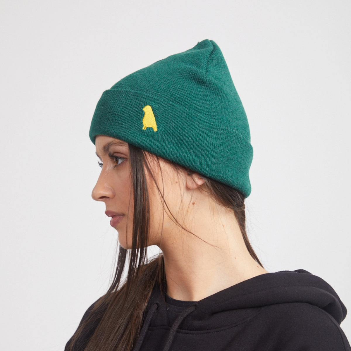 Yuki Threads - Unisex Bird Beanie - Forrest Green