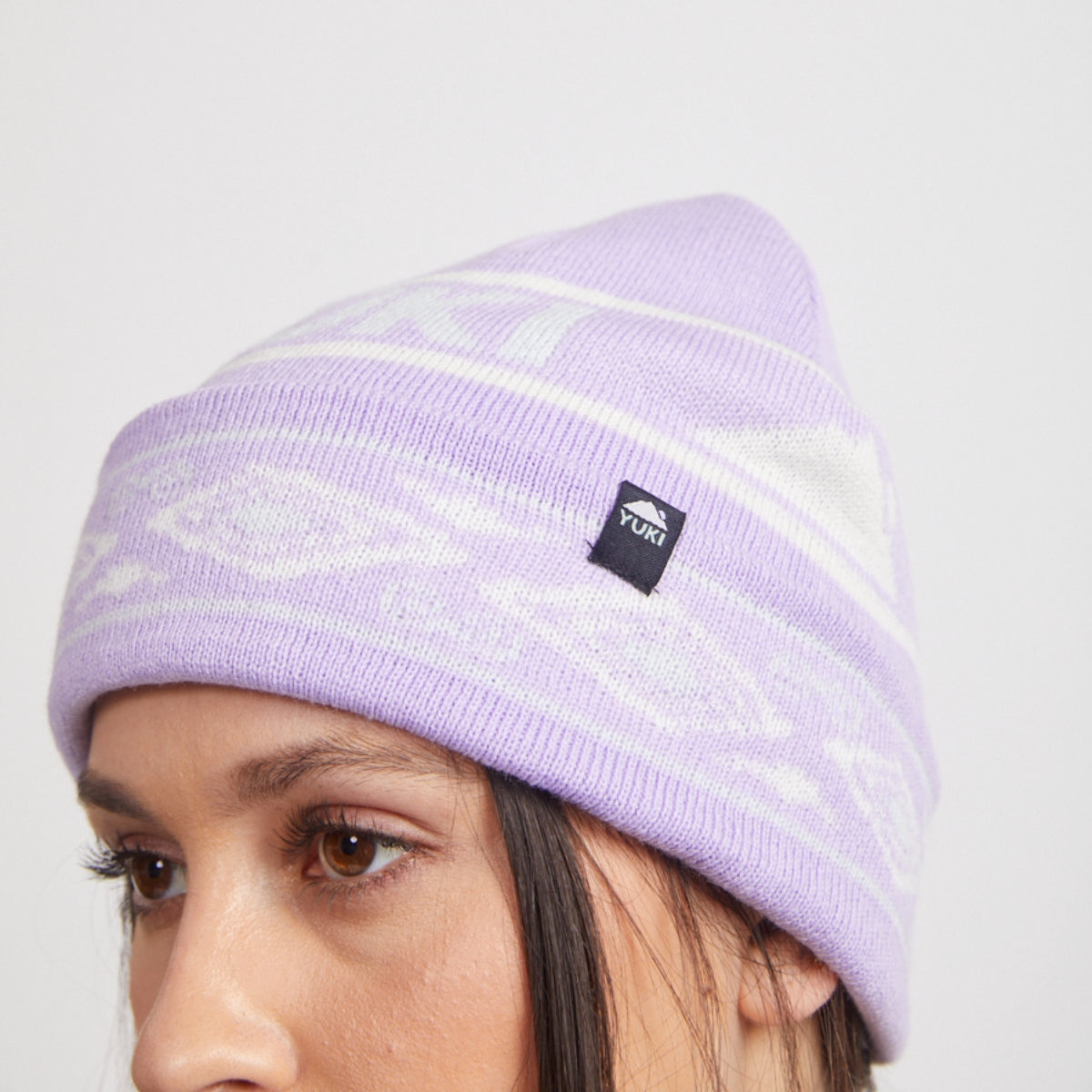 Yuki Threads - Unisex Mountain Vibes Beanie - Purple Haze