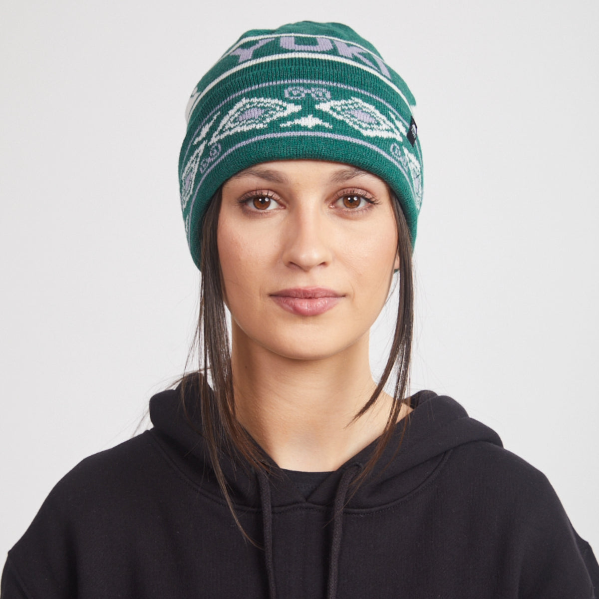 Yuki Threads - Unisex Mountain Vibes Beanie - Forrest Green
