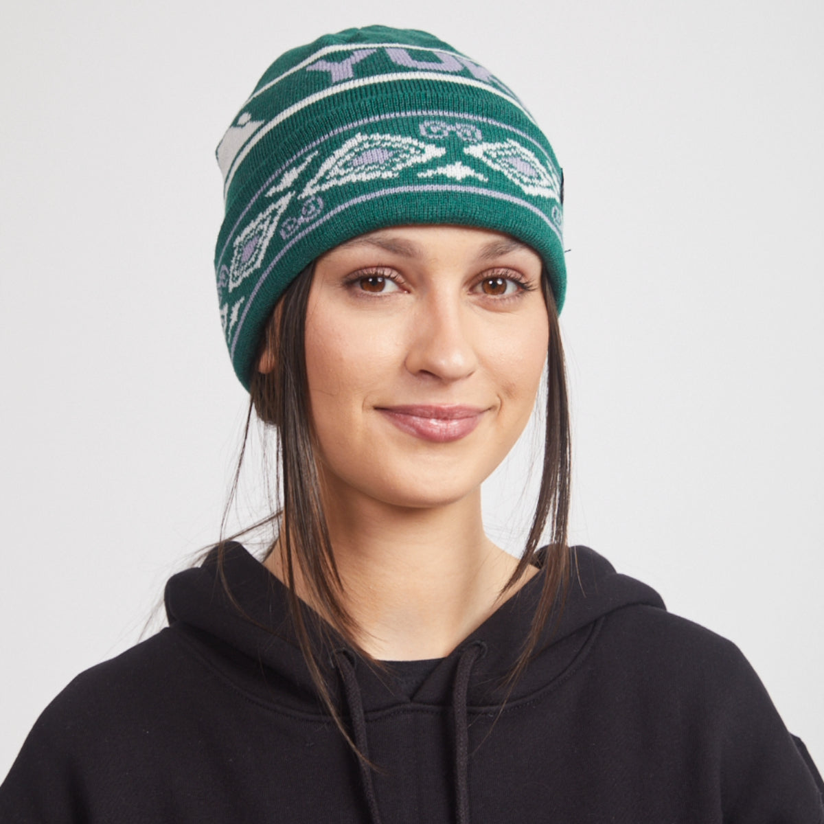 Yuki Threads - Unisex Mountain Vibes Beanie - Forrest Green