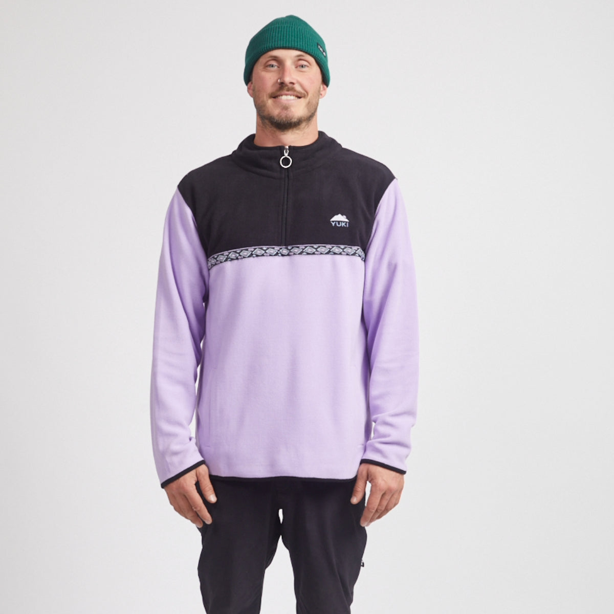 Yuki Threads - Unisex Vibes Fleece - Black / Purple Haze