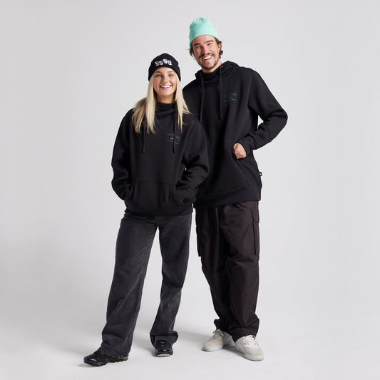 Yuki Threads - Unisex Loop Shred Hoodie - Black