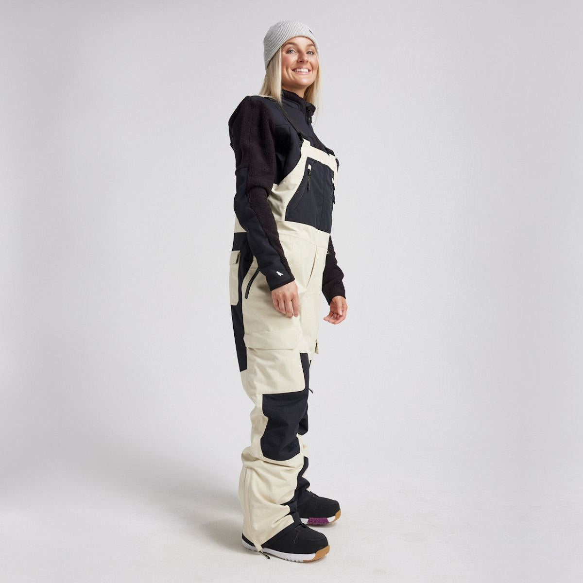 Yuki Threads - Unisex Northbound Bib - Stone