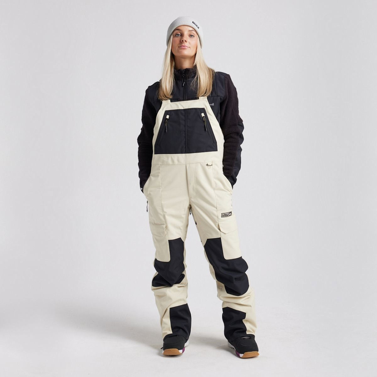 Yuki Threads - Unisex Northbound Bib - Stone