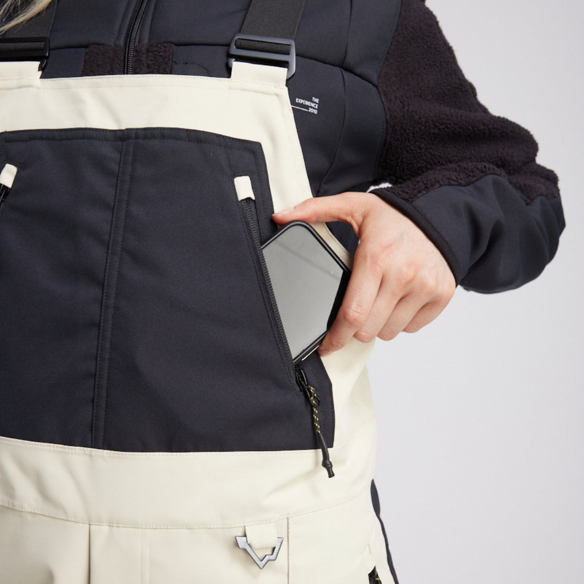 Yuki Threads - Unisex Northbound Bib - Stone