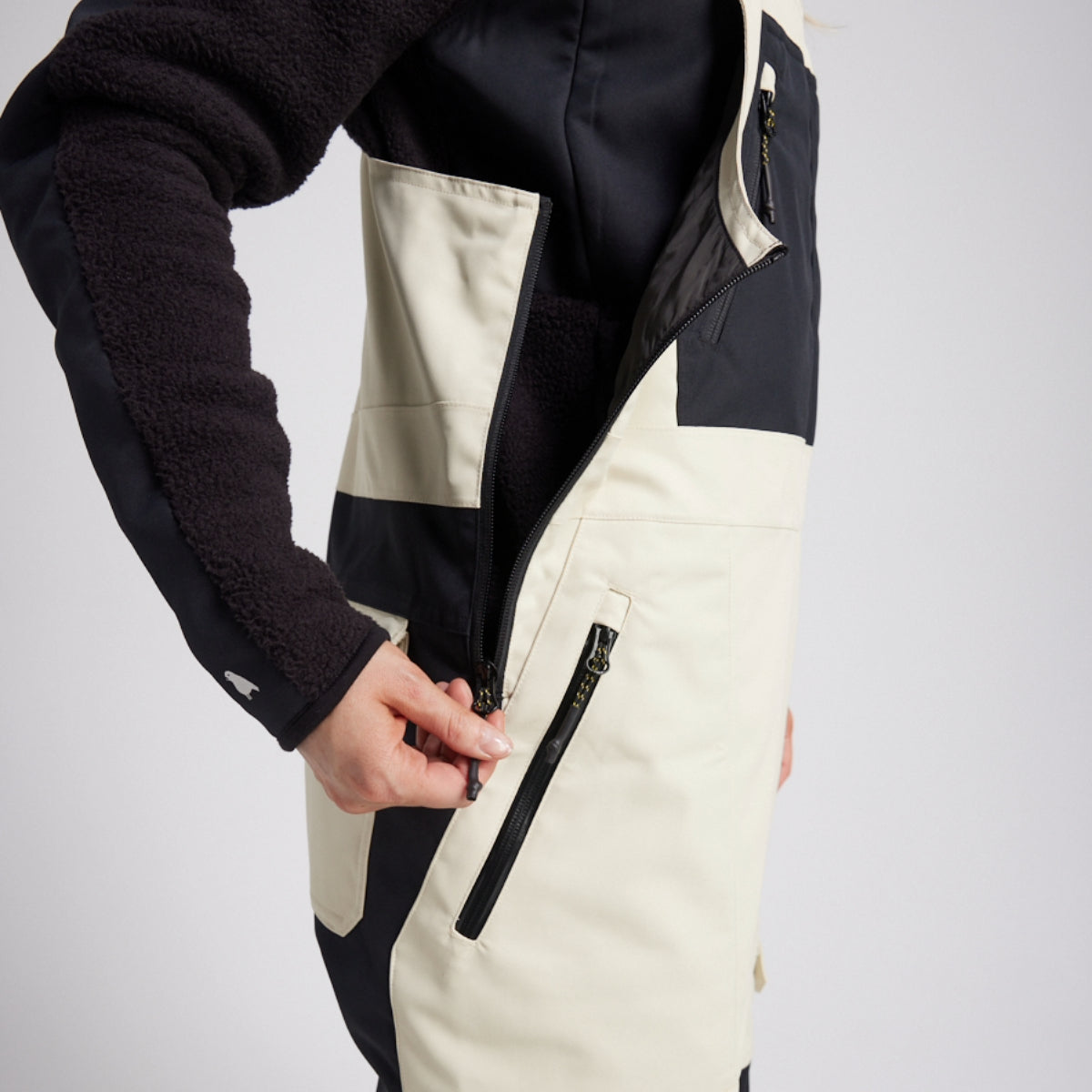 Yuki Threads - Unisex Northbound Bib - Stone