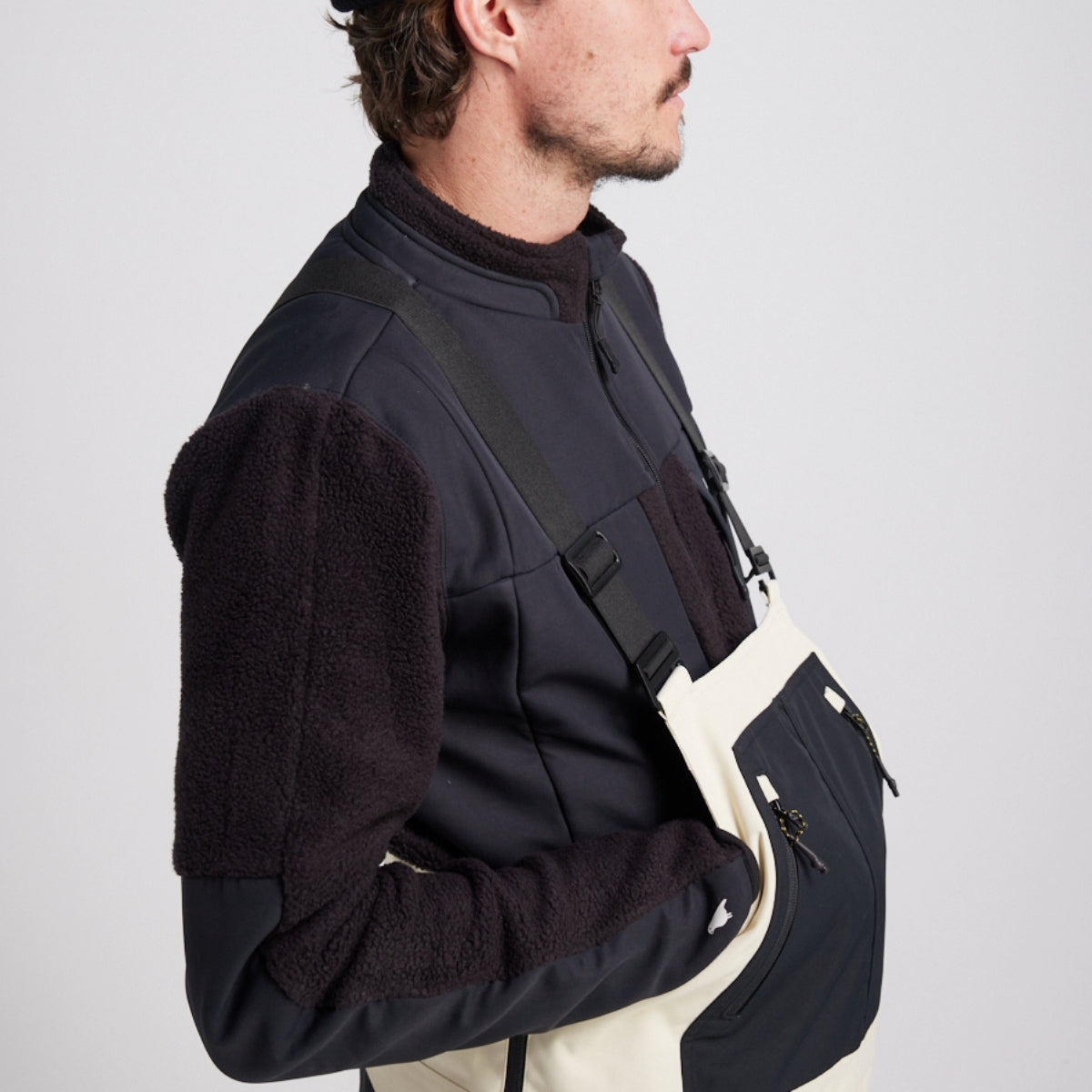 Yuki Threads - Unisex Northbound Bib - Stone