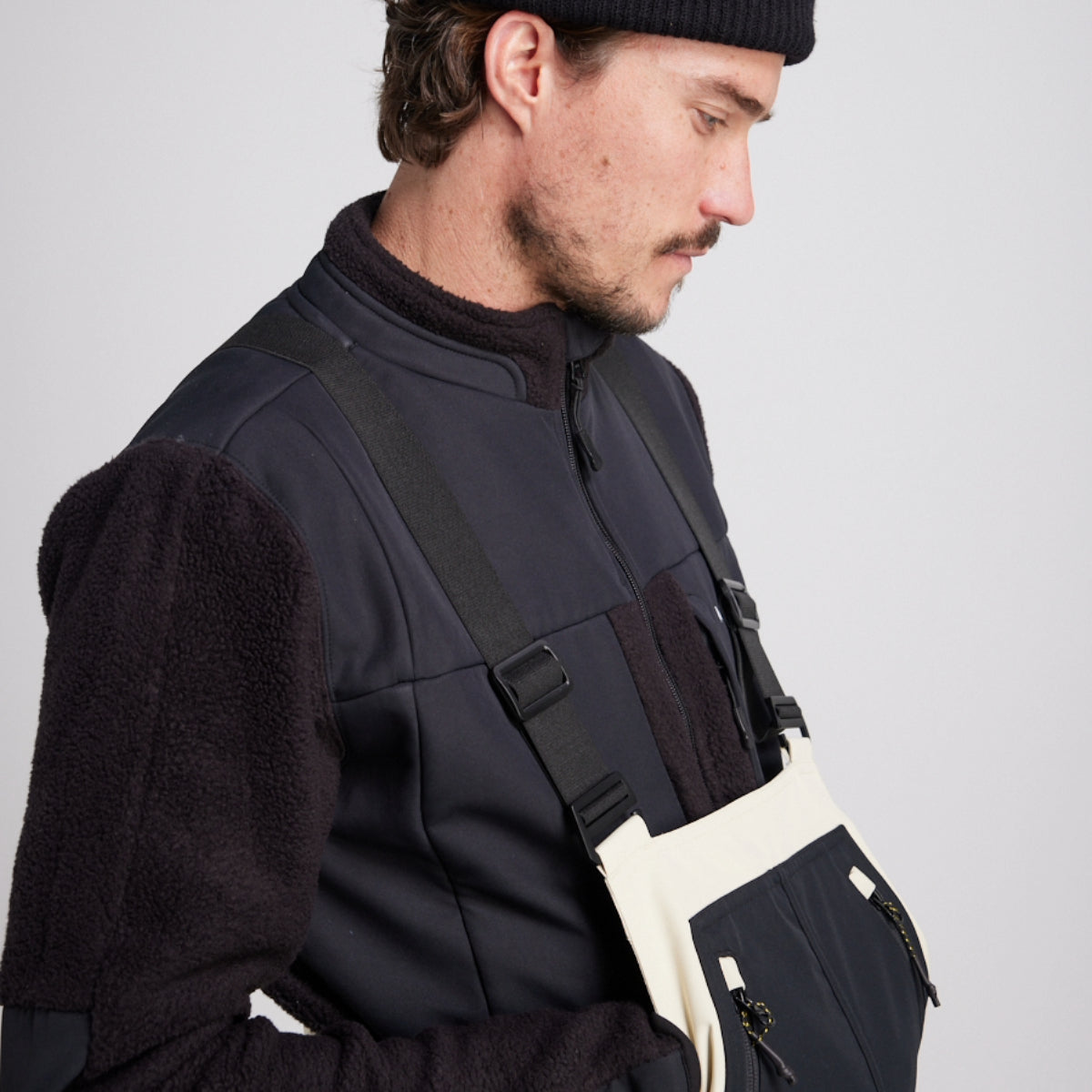 Yuki Threads - Unisex Northbound Bib - Stone