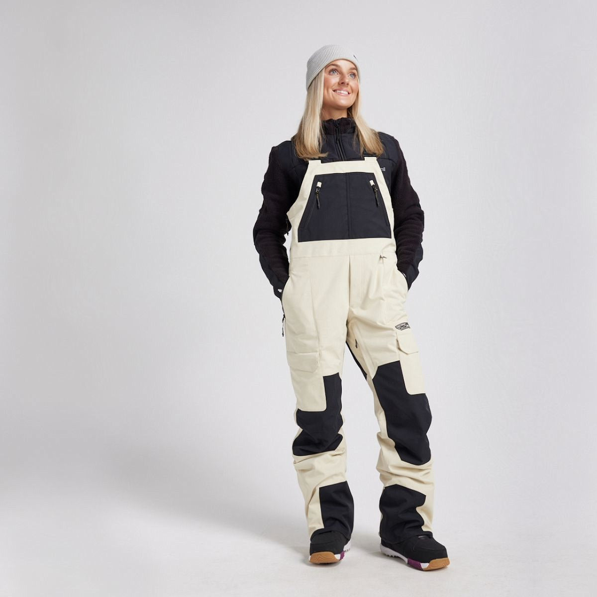 Yuki Threads - Unisex Northbound Bib - Stone