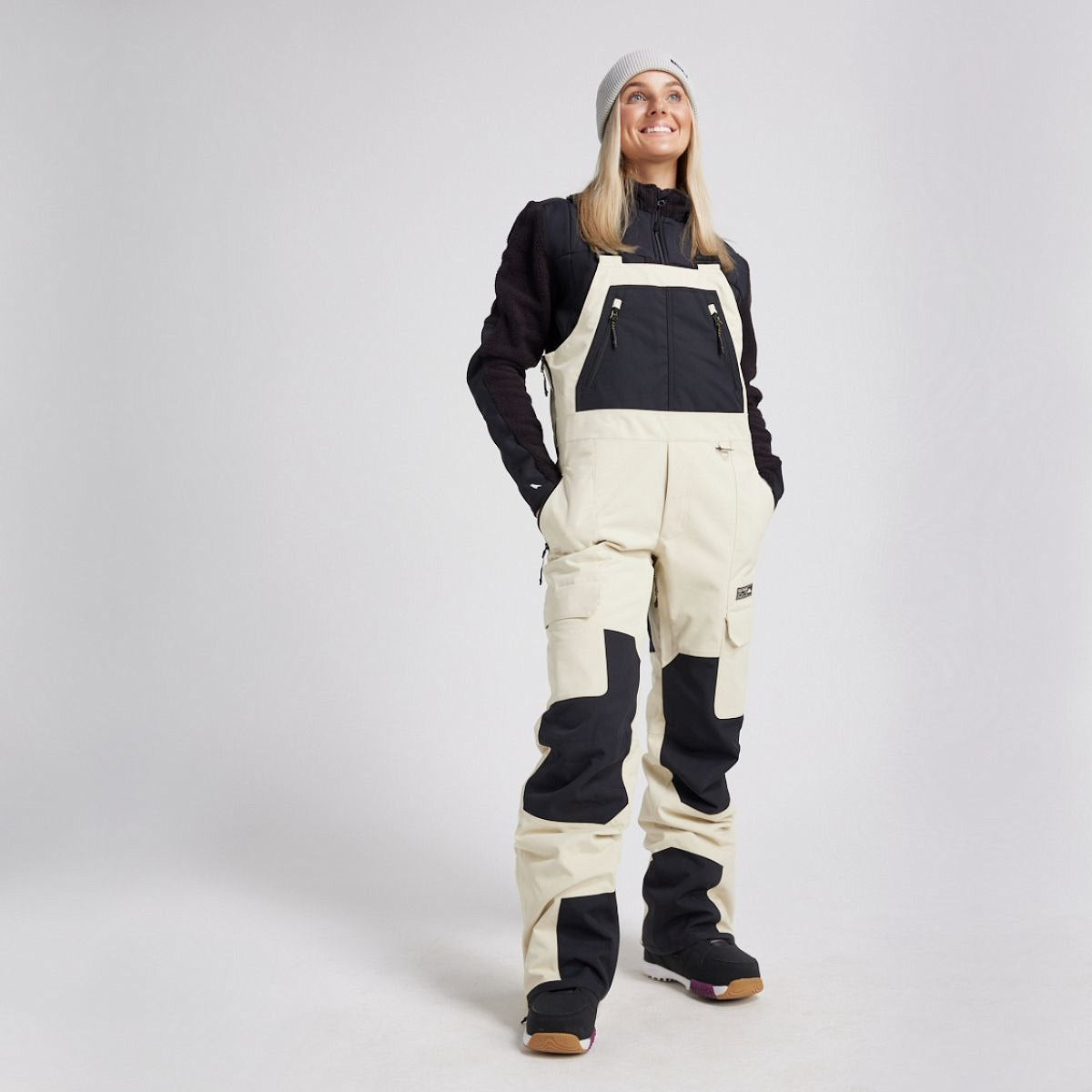 Yuki Threads - Unisex Northbound Bib - Stone