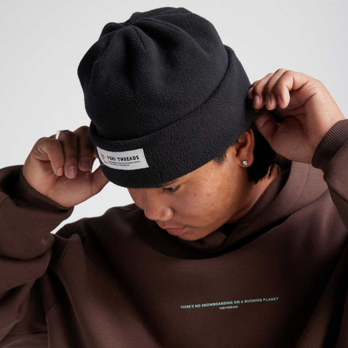 Yuki Threads (Sample) - Unisex Boogie Beanie - Black