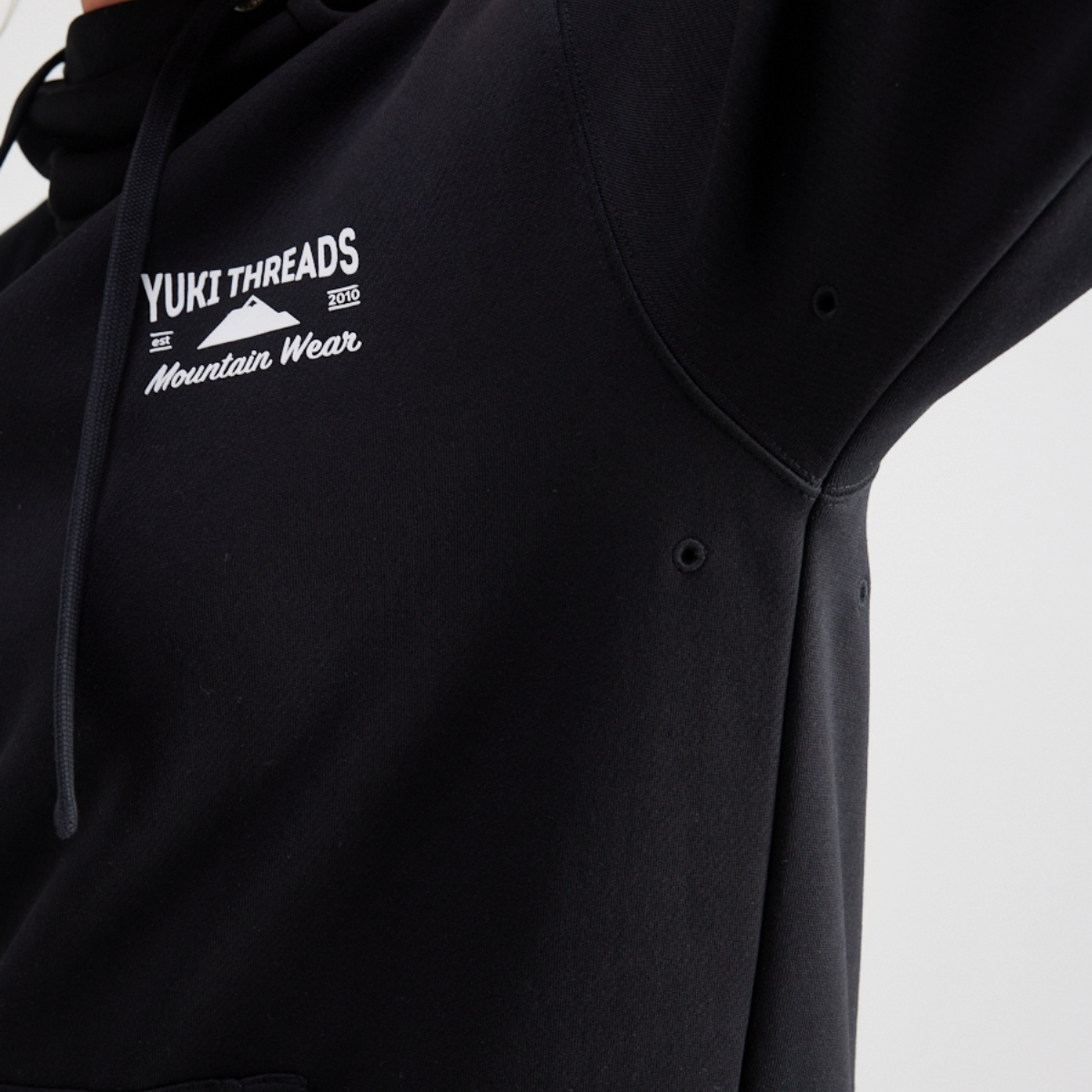 Yuki Threads - Unisex Loop Shred Hoodie - Black