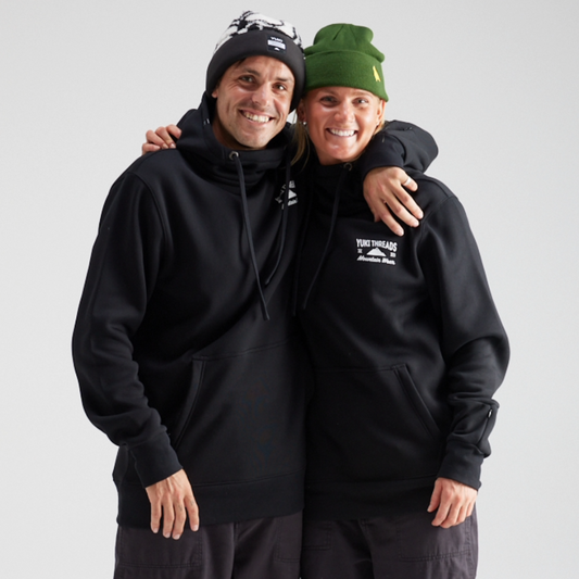 Yuki Threads - Unisex Loop Shred Hoodie - Black