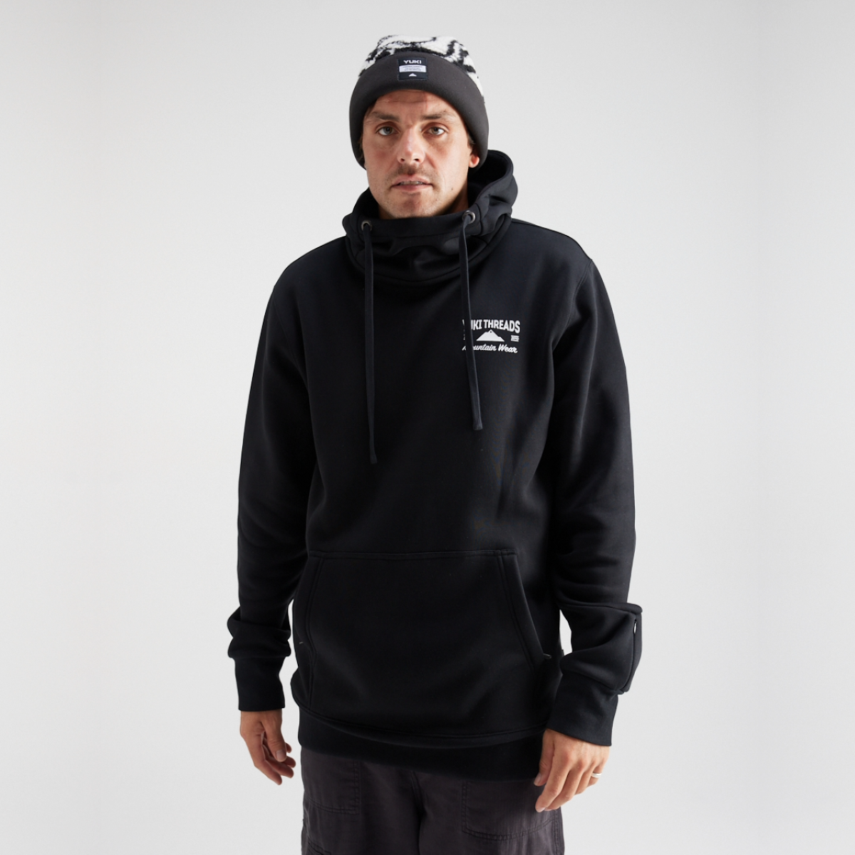 Yuki Threads - Unisex Loop Shred Hoodie - Black