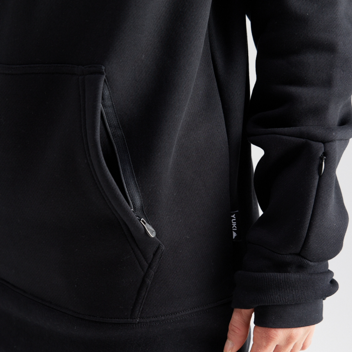Yuki Threads - Unisex Loop Shred Hoodie - Black