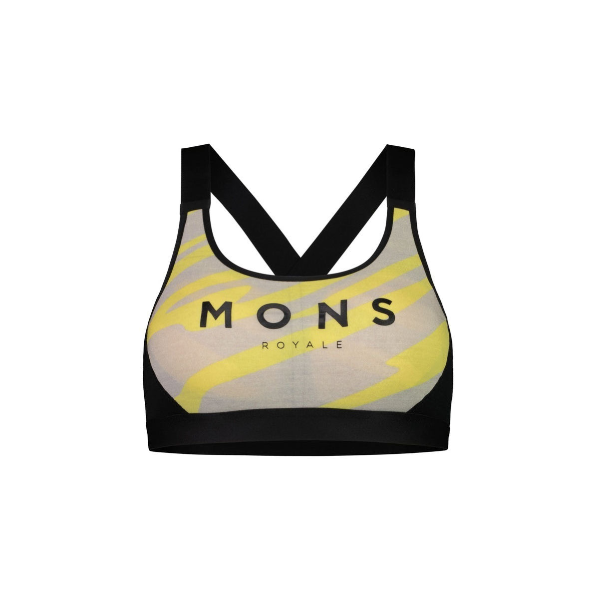 Mons Royale Women's Stella X-Back Bra - Limelight Camo