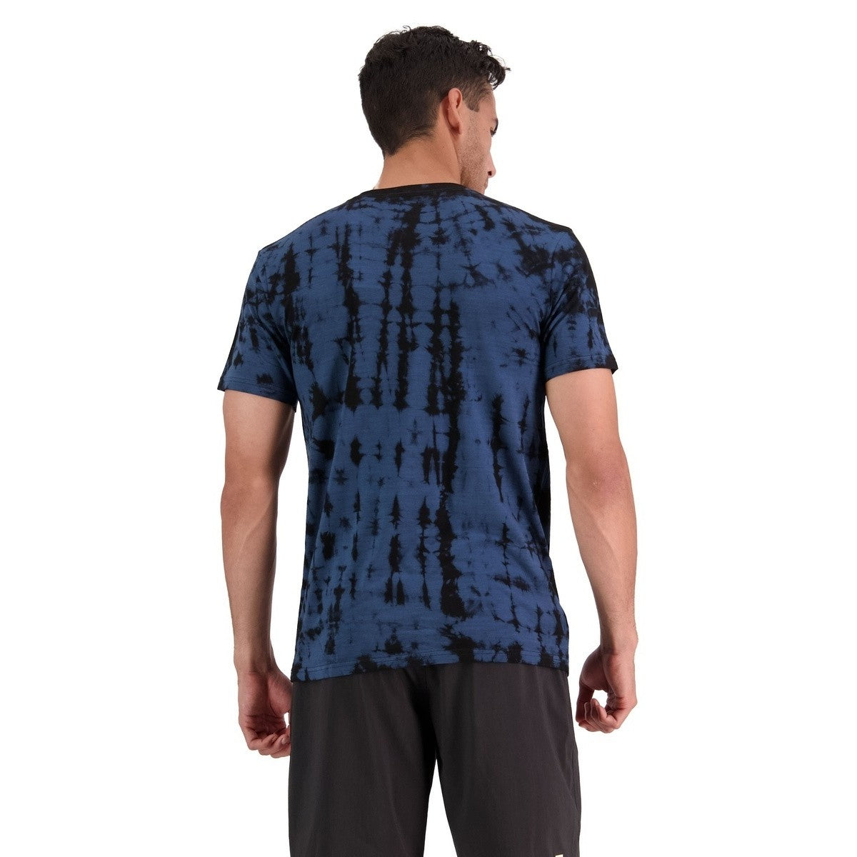 Mons Royale Men's Icon T-Shirt Garment Dyed - Ice Night Tie Dye