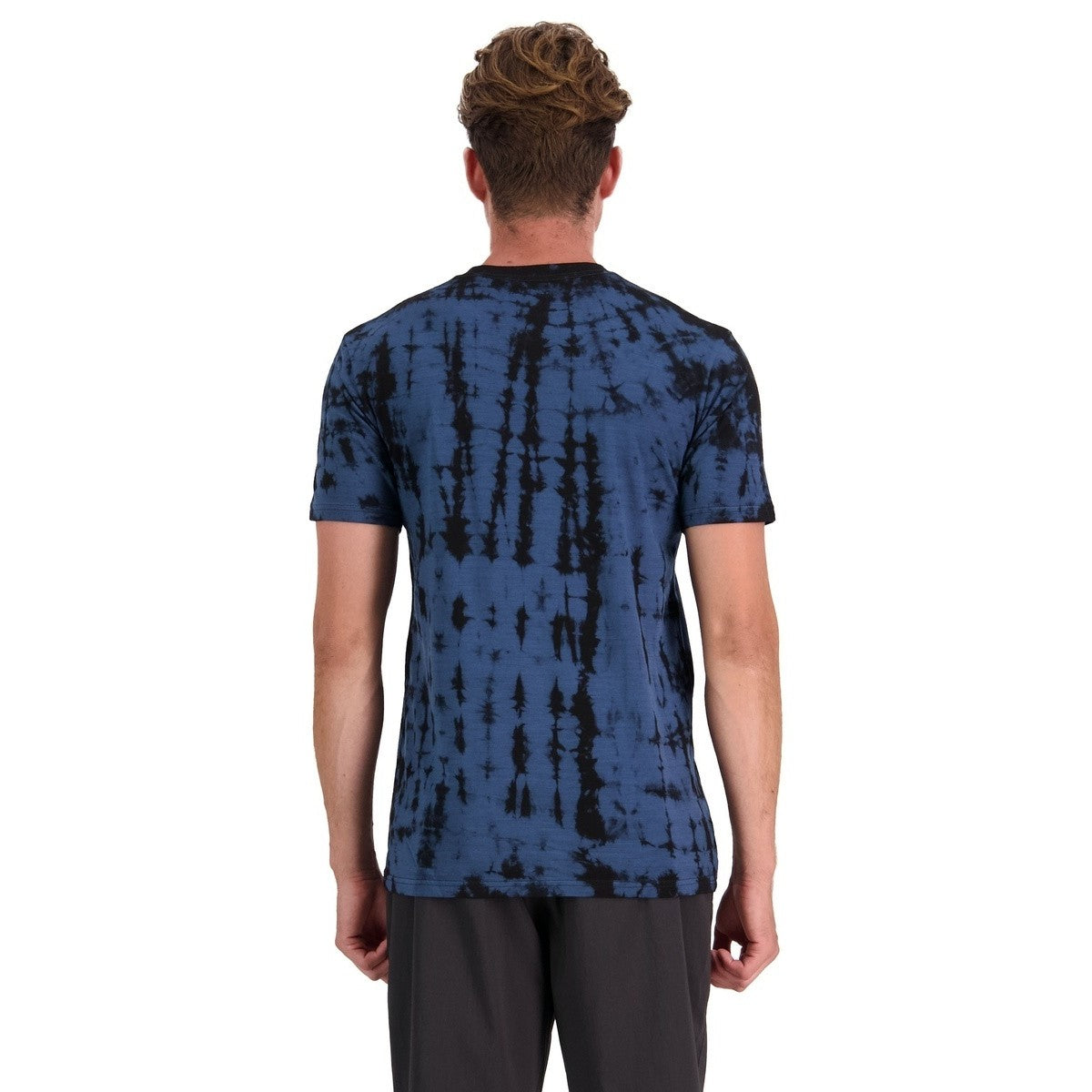 Mons Royale Men's Icon T-Shirt Garment Dyed - Ice Night Tie Dye
