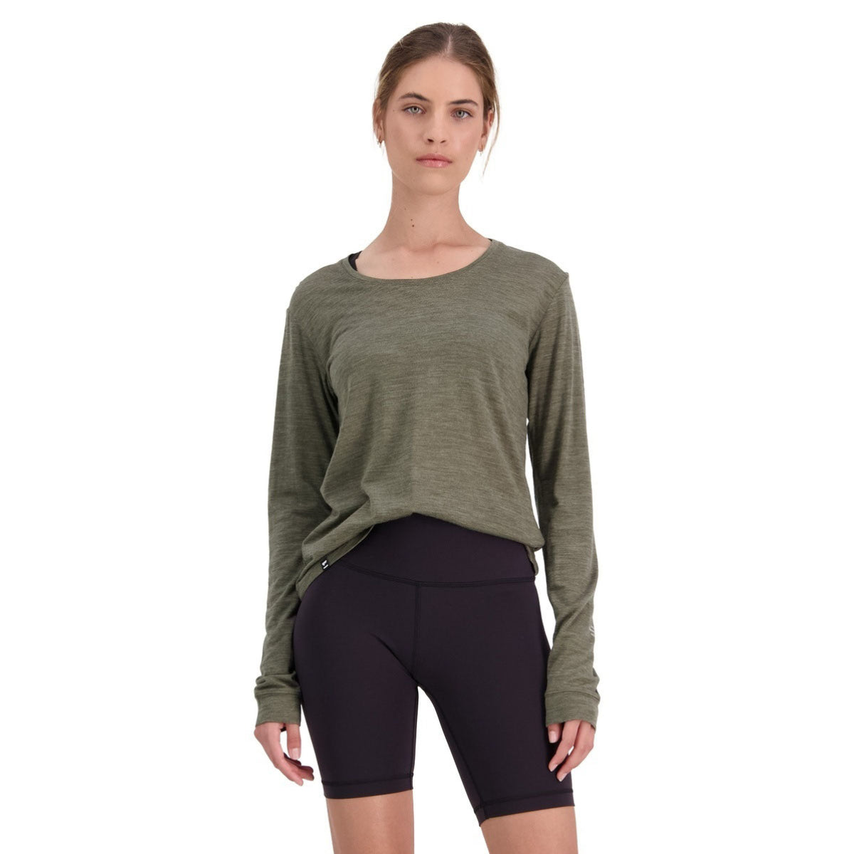 Mons Royale Women's Zephyr Merino Cool LS - Olive