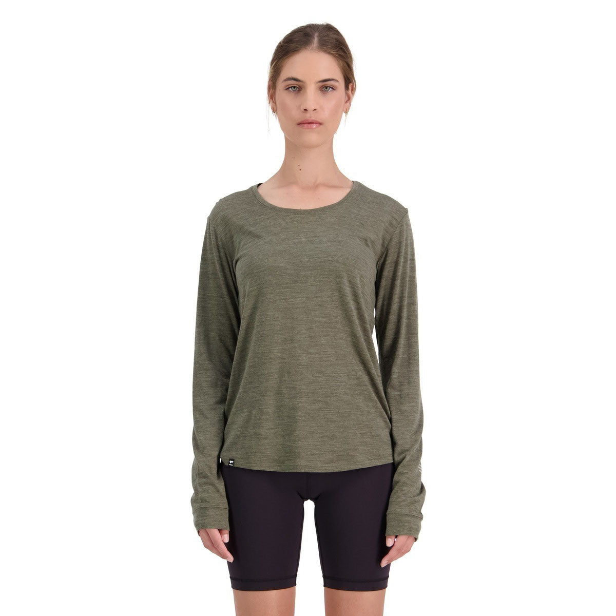 Mons Royale Women's Zephyr Merino Cool LS - Olive