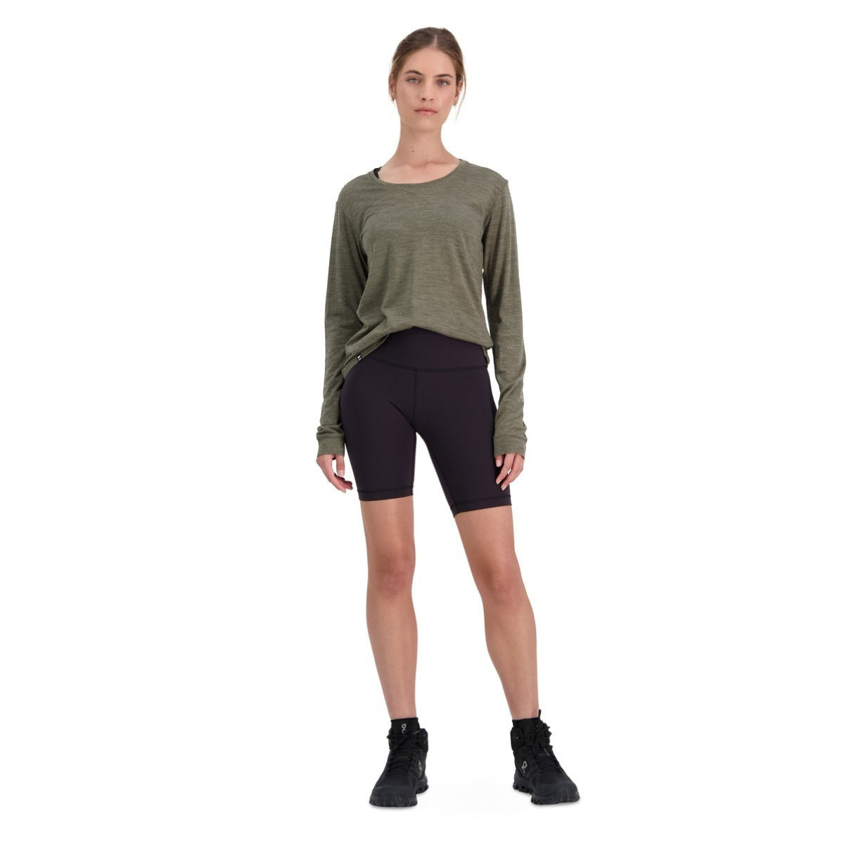 Mons Royale Women's Zephyr Merino Cool LS - Olive