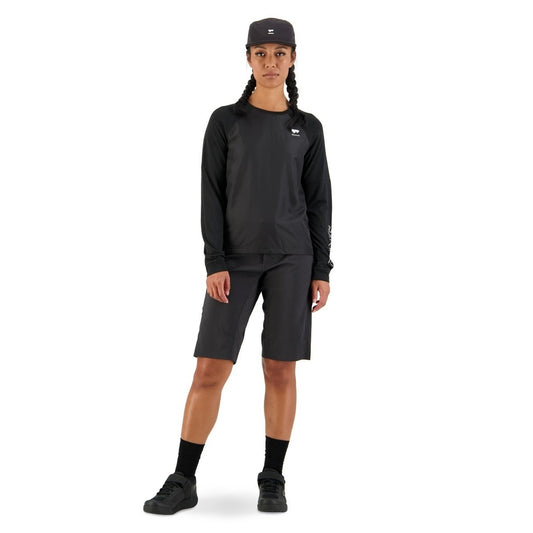 Mons Royale Women's Tarn Merino Shift Wind Jersey - Black