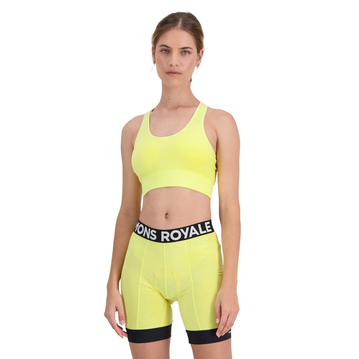 Mons Royale Women's Stratos Merino Shift Sports Bra - Lemonade