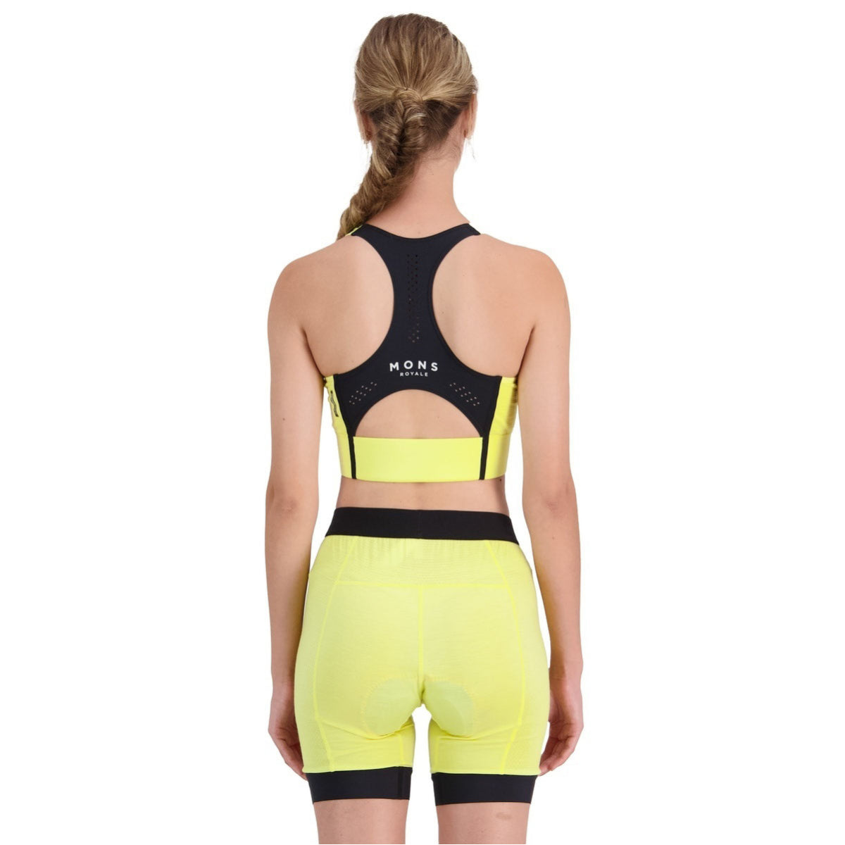 Mons Royale Women's Stratos Merino Shift Sports Bra - Lemonade