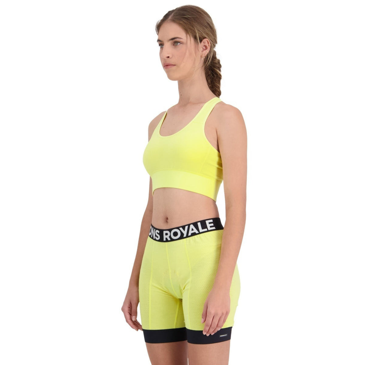 Mons Royale Women's Stratos Merino Shift Sports Bra - Lemonade