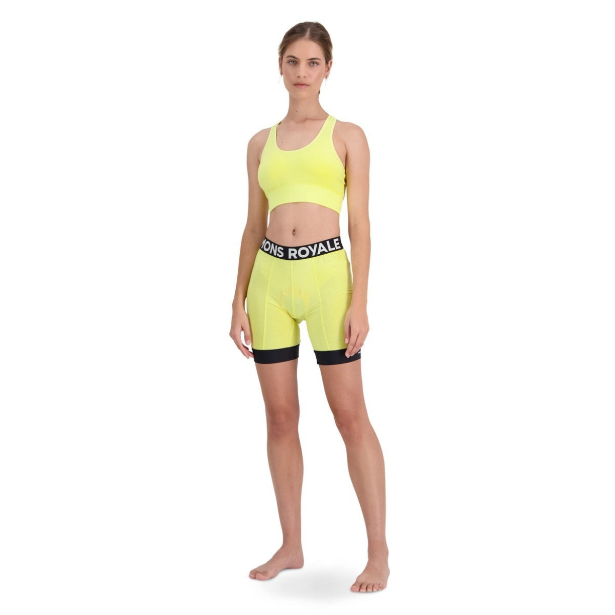 Mons Royale Women's Stratos Merino Shift Sports Bra - Lemonade