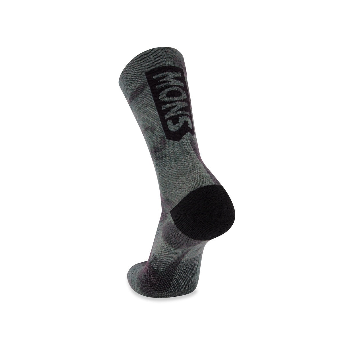 Mons Royale Atlas Crew Sock Digital - Sage Tie Dye